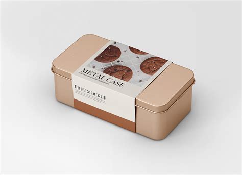 metal box mockup free|Free Metal Box Mockup .